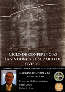 Lee más sobre el artículo Recordatorio – Ciclo de conferencias «La Síndone y el Sudario de Oviedo: el Sudario de Oviedo y sus consecuencias» (León, 14-III-2014)