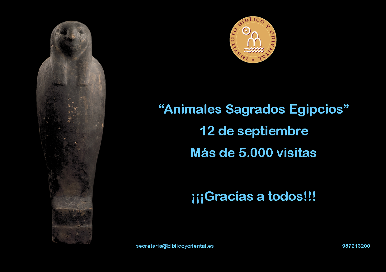 Más de 5000 visitantes ya han contemplado la exposición temporal «Animales Sagrados Egipcios»