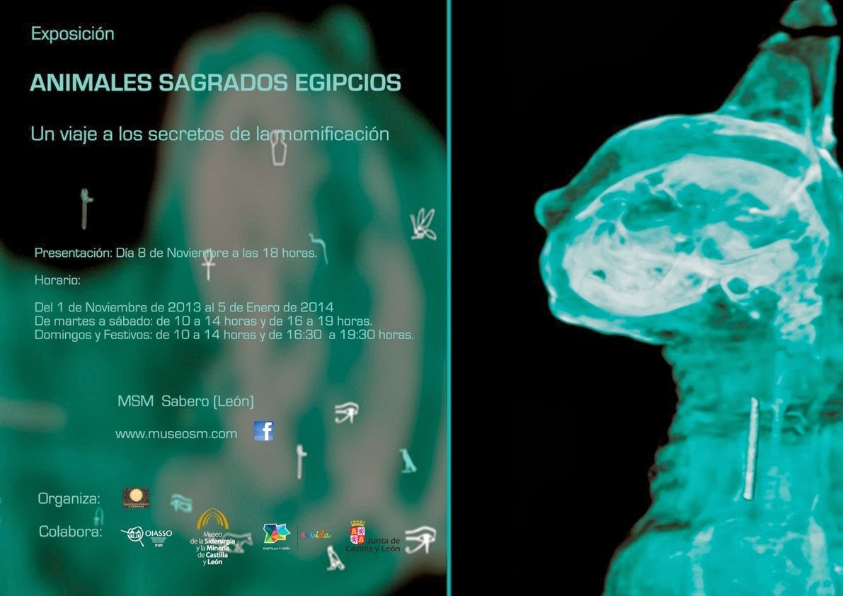 Exposición «Animales Sagrados Egipcios» en el MSM de Sabero (León) – Del 1 de noviembre de 2013 al 5 de enero de 2014