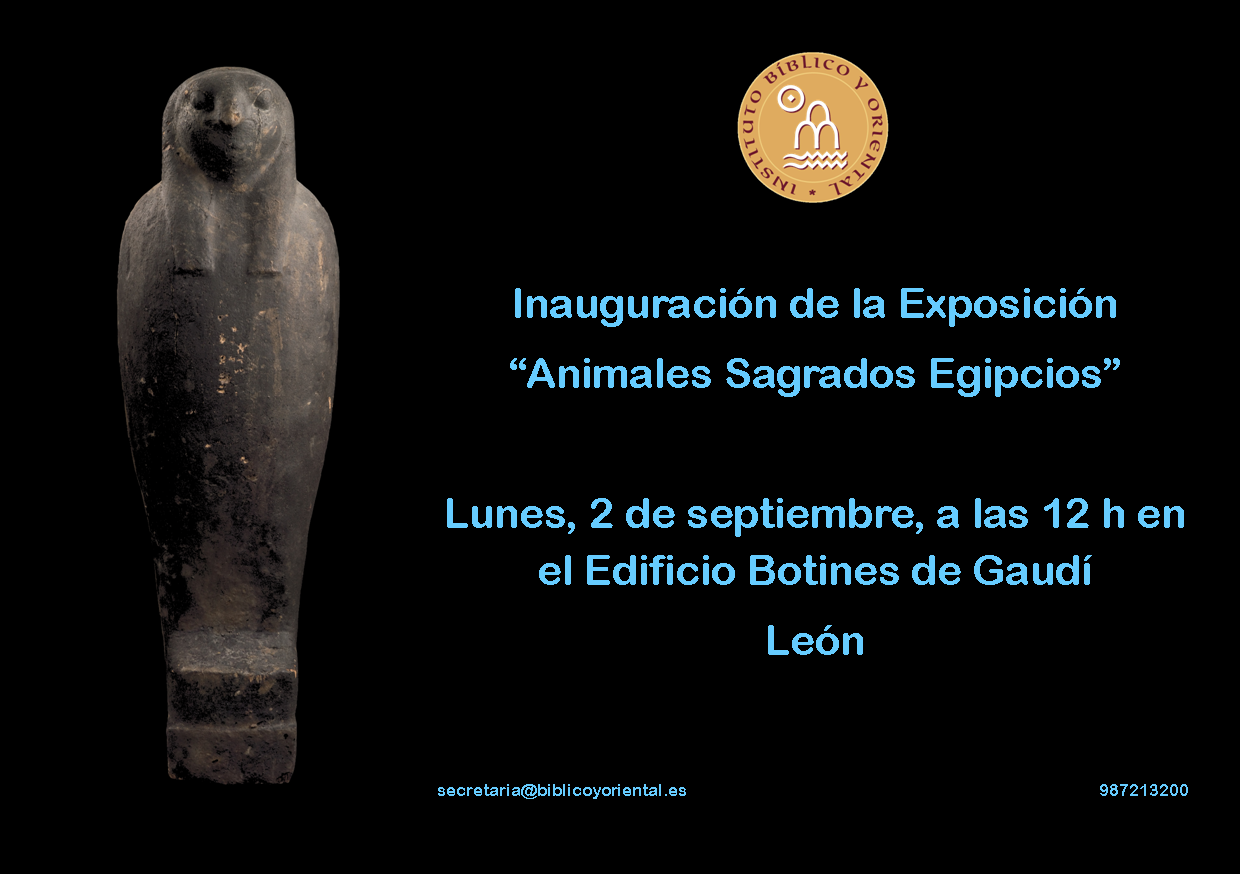 Inauguración de la Exposición «Animales Sagrados Egipcios» (León, 2 de septiembre de 2013)