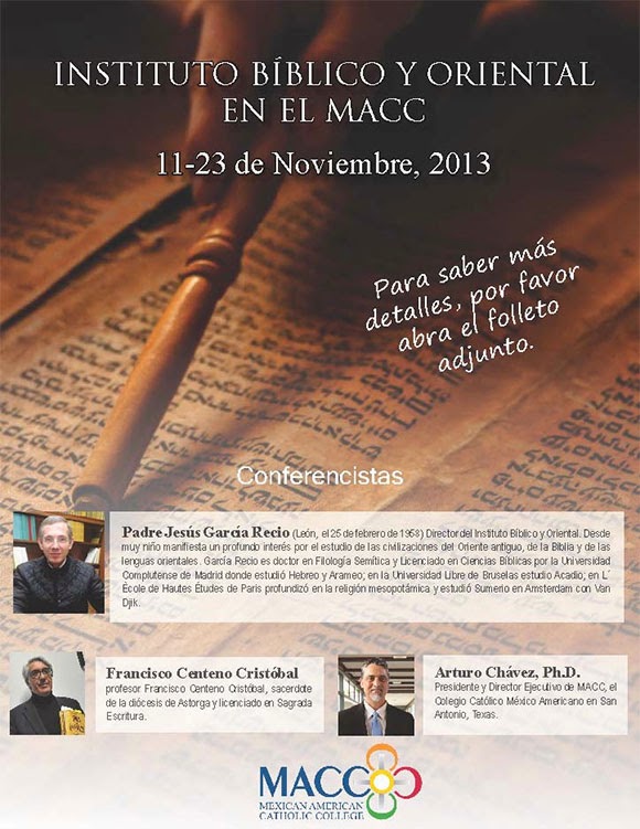 Actividades del Instituto Bíblico y Oriental en San Antonio, Texas (EEUU) – Del 11 al 23 de noviembre de 2013