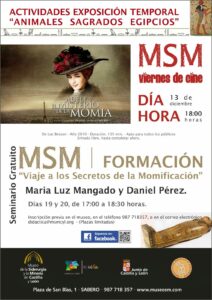Lee más sobre el artículo Seminario «Viaje a los secretos de la momificación» – Sabero (León), 19 y 20 de diciembre