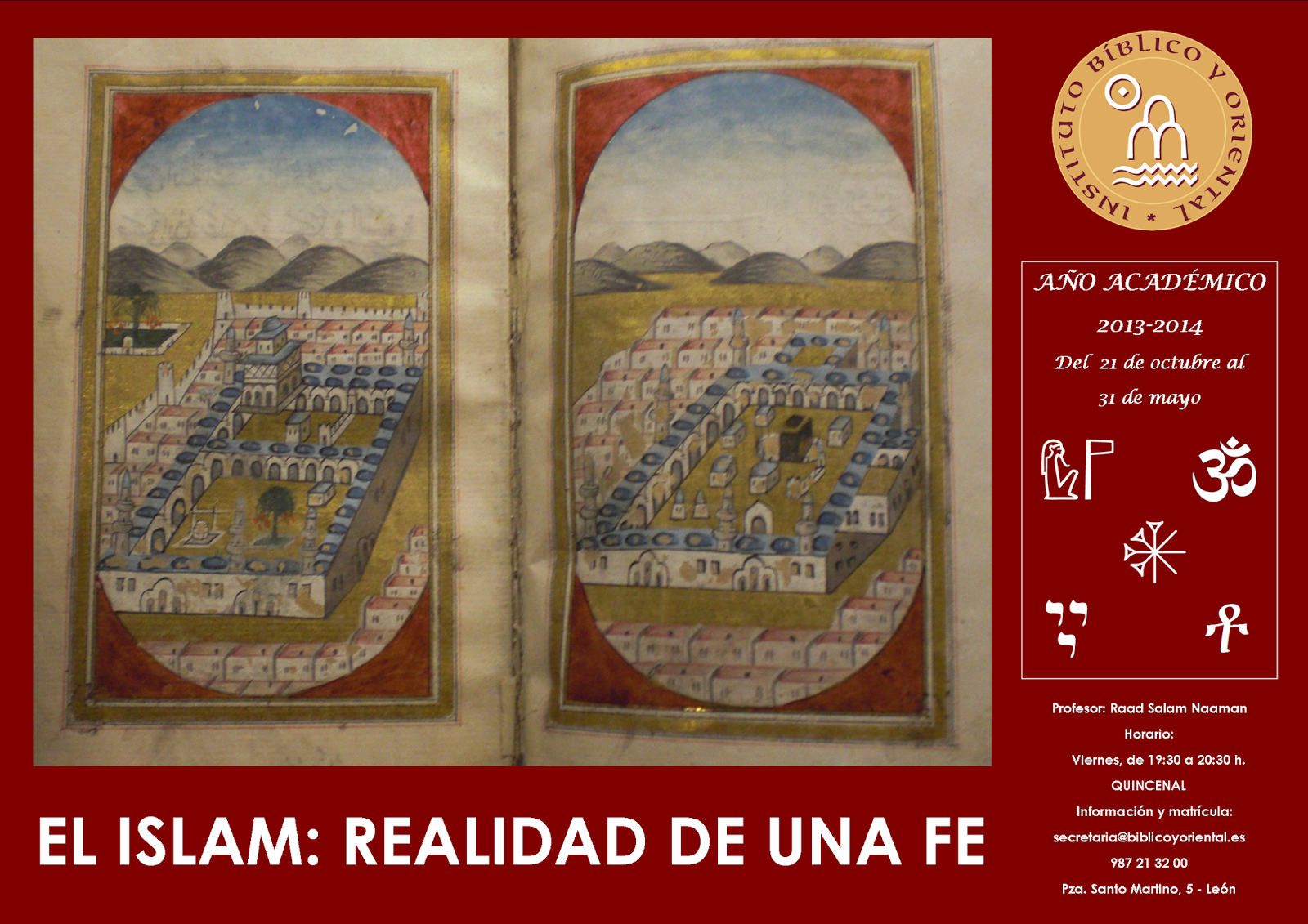 Curso «El Islam: realidad de una fe» – León, a partir del 18 de octubre