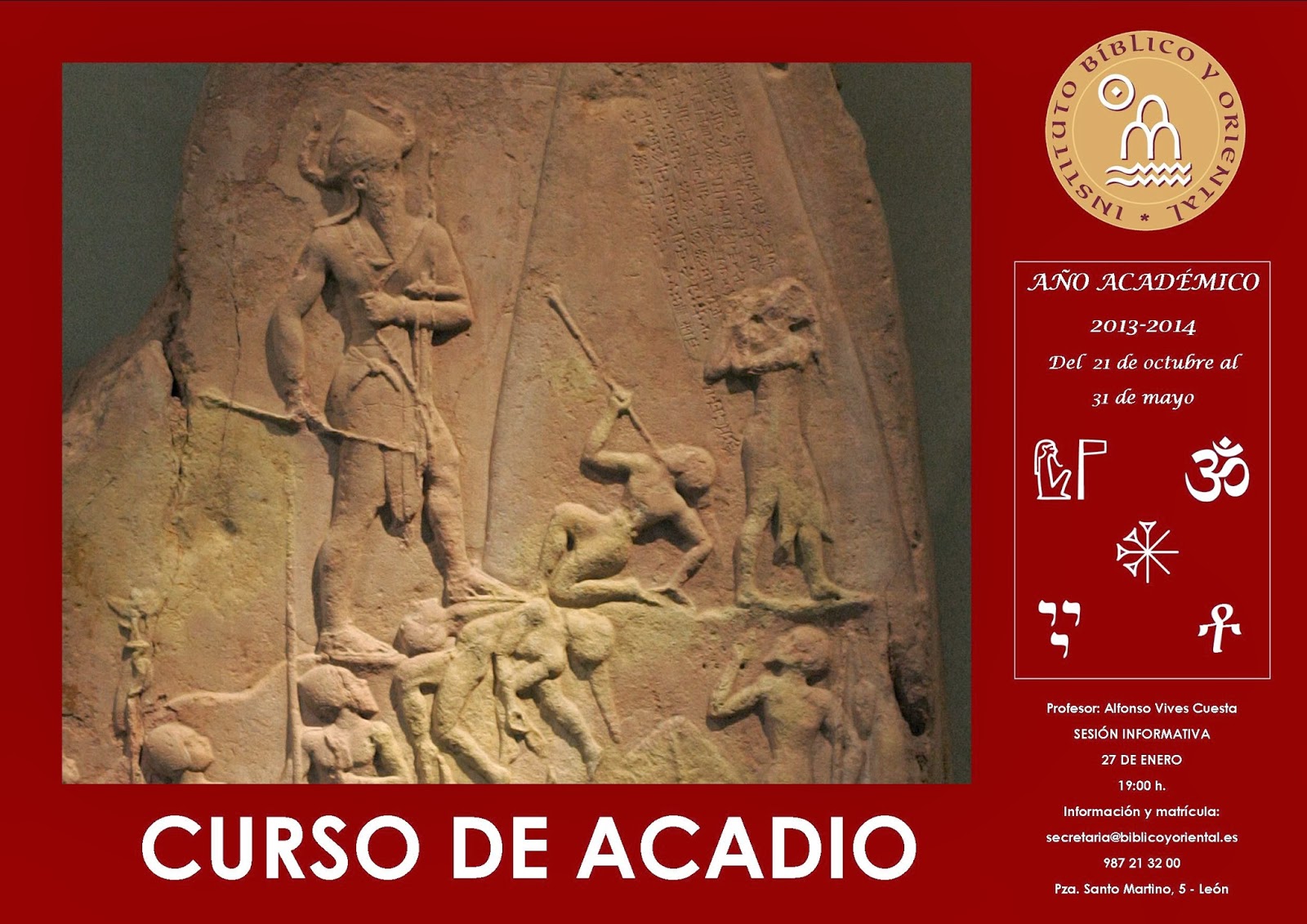 Curso de Acadio – A partir del 27 de enero