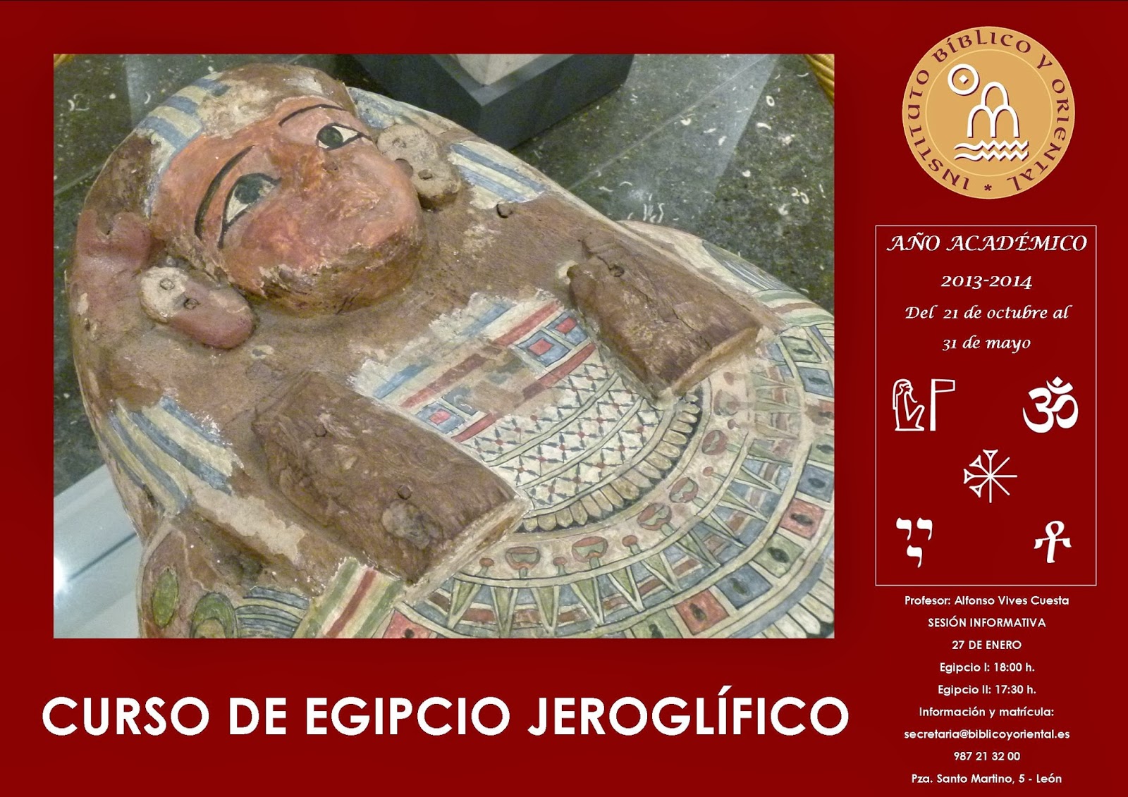 Curso de Jeroglífico Egipcio – León, a partir del 27 de enero