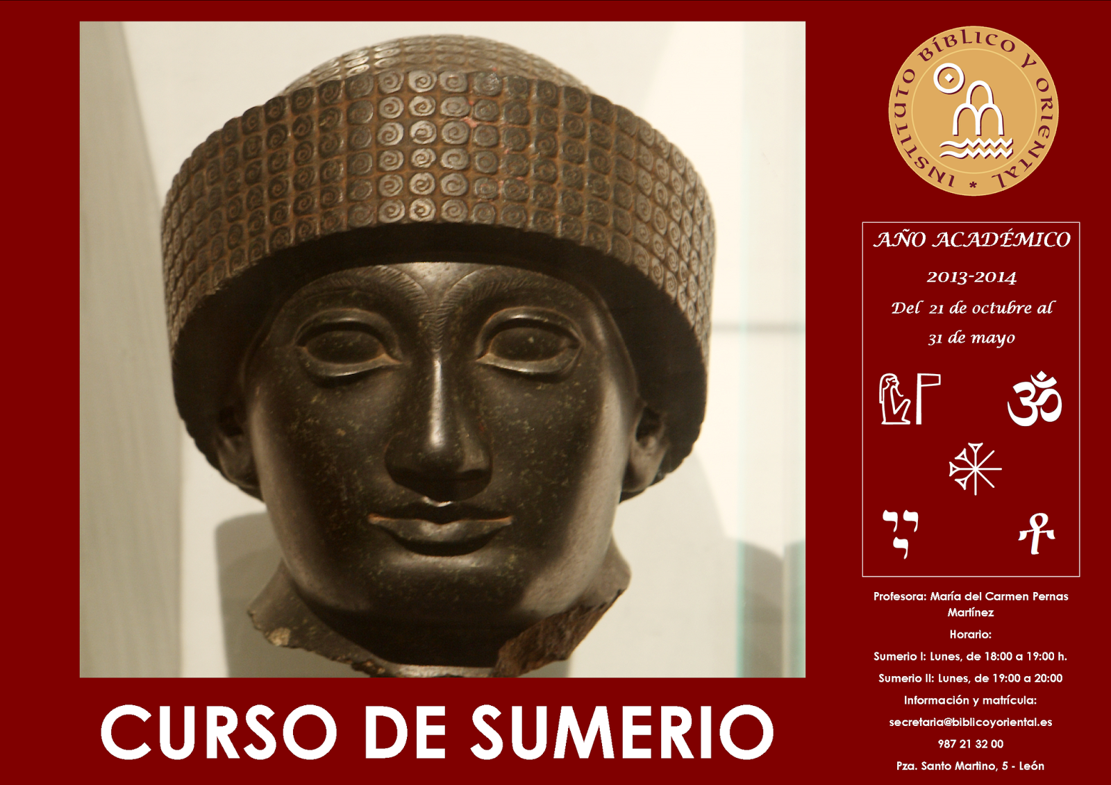 Curso de Sumerio – León, a partir del 21 de octubre