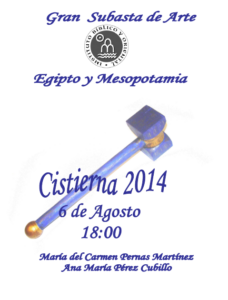 Lee más sobre el artículo Subasta de Arte egipcio y mesopotámico (Cistierna, 6-VIII-2014)