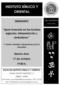 Lee más sobre el artículo Materiales para la primera sesión del seminario de Nacho Ares «Shabtis, trabajadores para la eternidad» (León, 17 de octubre de 2014)