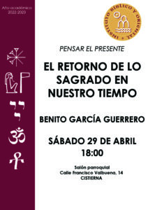 Lee más sobre el artículo Conferencia 29 de abril: Pensar el presente