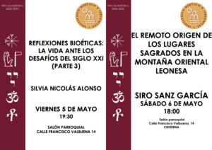Lee más sobre el artículo Conferencia 5 y 6 de mayo de Silvia Nicolás y Siro Sanz